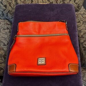 Dooney & Bourke Orange Leather Crossbody Bag